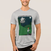 Hitchhiking-Mannen Tri-Blend Shirt (Voorkant)