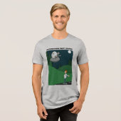 Hitchhiking-Mannen Tri-Blend Shirt (Voorkant volledig)