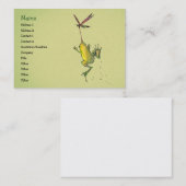 Hitchin' a Ride Profile Card Sjabloon Visitekaartje (Voorkant / Achterkant)