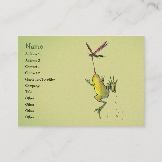 Hitchin' a Ride Profile Card Sjabloon Visitekaartje (Voorkant)