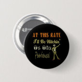 Hitchin naar het havenhuis ronde button 5,7 cm (Voorkant /achterkant)