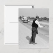 Hitching a Ride, 1939 Briefkaart (Voorkant / Achterkant)