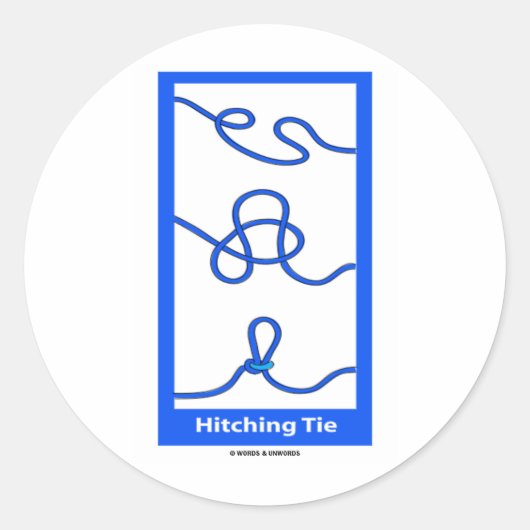 Hitching Stropdas (Knotologie) Ronde Sticker (Voorkant)