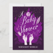 Hitchy Celestial Baby shower Invitation Kaart (Voorkant)