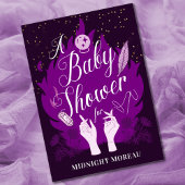 Hitchy Celestial Baby shower Invitation Kaart