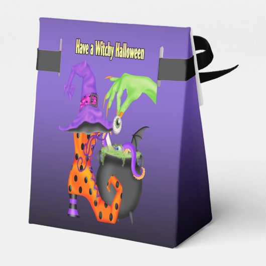 Hitchy Halloween Tent Favor Box Bedankdoosjes (Achterkant)