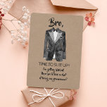 Hitler - Suit up - Funny Groomsman Invite Kaart<br><div class="desc">Het beste man- of groomsman-voorstel kaarten.</div>