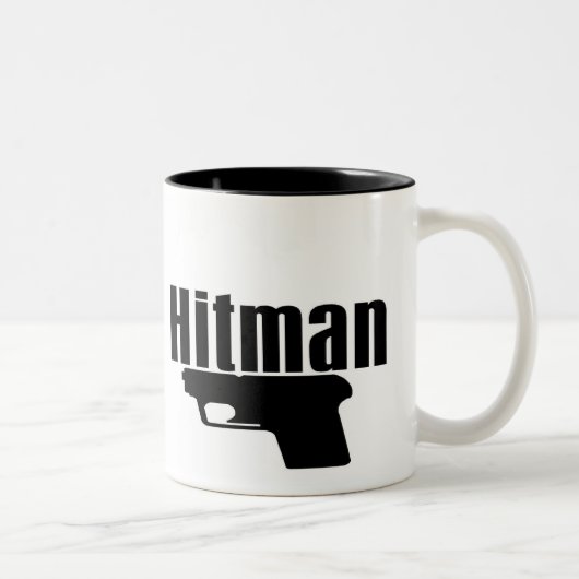 hitman met twee toonaangevende mok (Rechts)