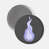 Hitodama Flame - Japanse geest Magneet (Voorkant / Achterkant)