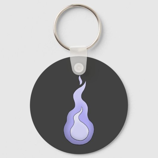 Hitodama Flame: Japanse geest Yokai Sleutelhanger (Voorkant)