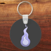 Hitodama Flame: Japanse geest Yokai Sleutelhanger (Achterkant)
