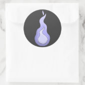 Hitodama Flame Ronde Sticker (Tas)