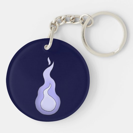 Hitodama Flame Sleutelhanger (Achterkant)