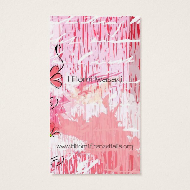 hitomi visitekaartje (Achterkant)