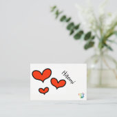 hitomi visitekaartje (Staand voorkant)