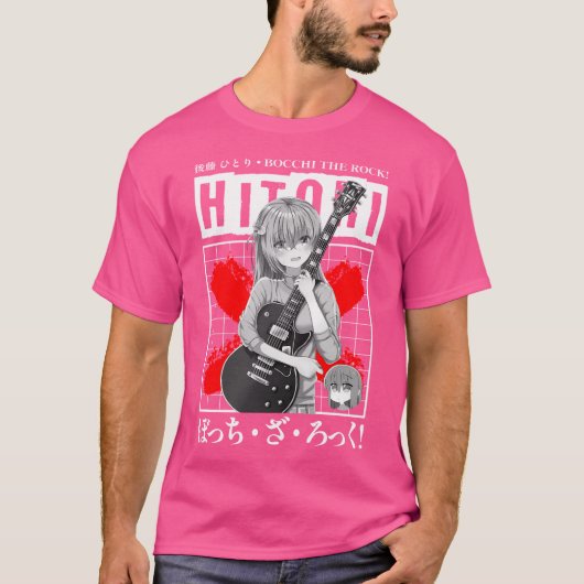 Hitori Gotou - Bocchi De Rots T-shirt (Voorkant)