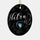 Hitra Flag Heart, Noorwegen Keramisch Ornament (Rechts)