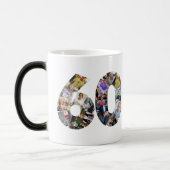 Hitte-Reactieve 60ste verjaardag fotogeheugen Magische Mok (Links)