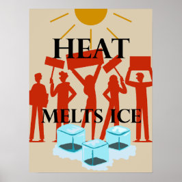 Hitte Smelt Ijs Protest  Poster