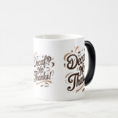 Hittegevoelige mok | Warmtegeactiveerde Coffee Lov (Voorkant rechts)