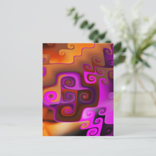 Hittegolf Briefkaart (Staand voorkant)