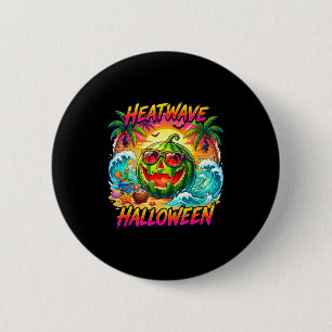 Hittegolf halloween meloen jack o lantaarn  ronde button 5,7 cm