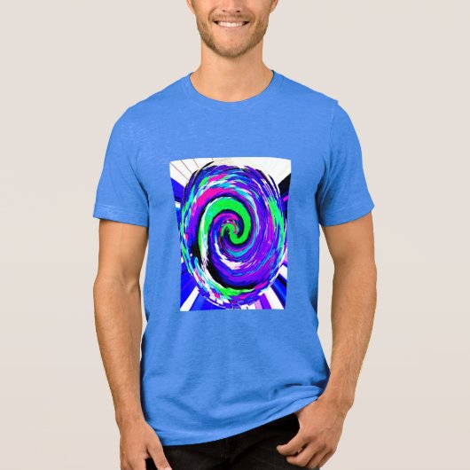 Hittegolf in juni zomervakantie Tri-Blend shirt (Voorkant)