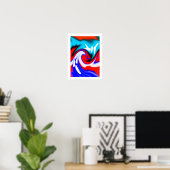 Hittegolf kunst poster (Thuiskantoor)