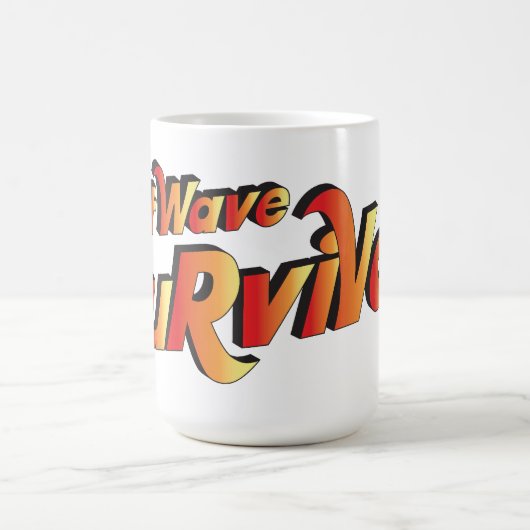 hittegolf-overlevende koffiemok (Center)