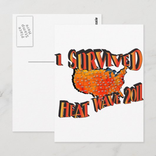 Hittegolf Survivor 2011-tas Briefkaart (Voorkant / Achterkant)