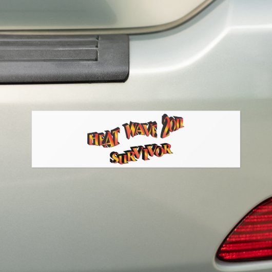 Hittegolf Survivor 2011-tas Bumpersticker (Op auto)
