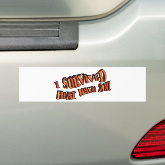 Hittegolf Survivor 2011-tas Bumpersticker (Op auto)