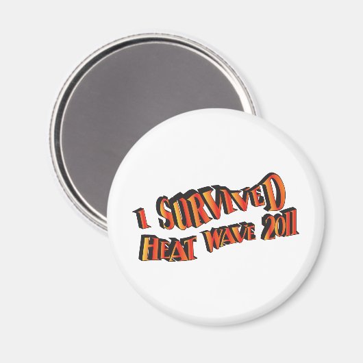 Hittegolf Survivor 2011-tas Magneet (Voorkant / Achterkant)