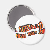 Hittegolf Survivor 2011-tas Magneet (Voorkant / Achterkant)