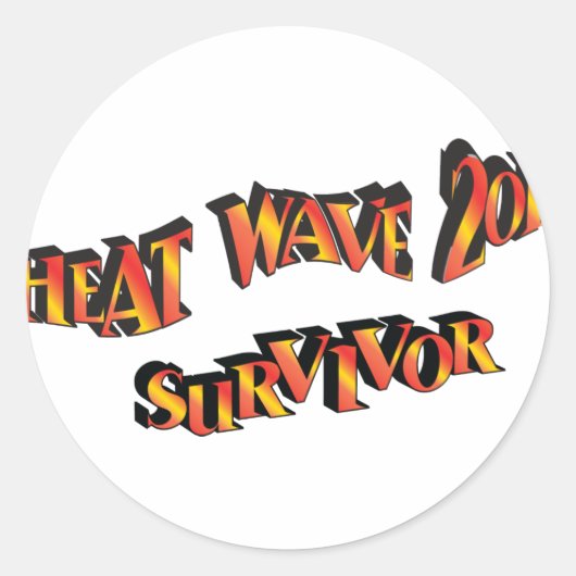 Hittegolf Survivor 2011-tas Ronde Sticker (Voorkant)