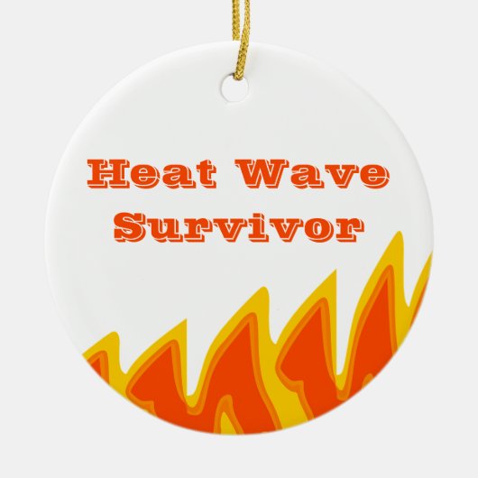 Hittegolf Survivor 2022 keramisch Ornament (Voorkant)