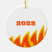 Hittegolf Survivor 2022 keramisch Ornament (Achterkant)
