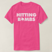 Hitting Bombs Black T-shirt (Design voorkant)