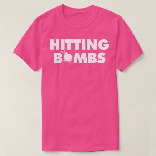Hitting Bombs Black T-shirt (Design voorkant)
