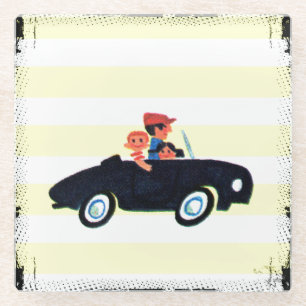 Hitting de Open Road 3 Glazen Onderzetter