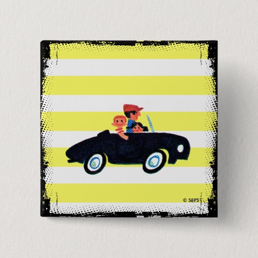 Hitting de Open Road 3 Vierkante Button 5,1 Cm (Voorkant)