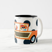 Hitting de Open Road 4 Tweekleurige Koffiemok (Voorkant rechts)