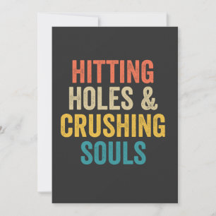 Hitting Holes & Crushing Souls Grappige Cornhole G Kaart