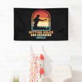 Hitting Holes en Crushing Souls Funny Cornhole Spandoek (Insitu)