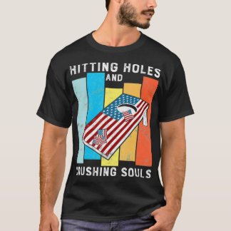 Hitting Holes en Crushing Souls Funny-vakantie T-shirt