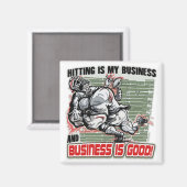 Hitting is Mijn bedrijf van Mudge Studios Magneet (Voorkant / Achterkant)