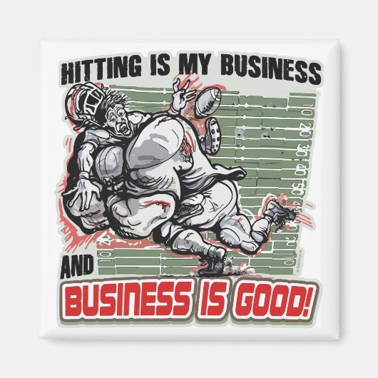 Hitting is Mijn bedrijf van Mudge Studios Magneet (Voorkant)
