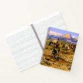 "Hitting Pay Dirt" van Charles M Russell Notitieboek (Binnen)