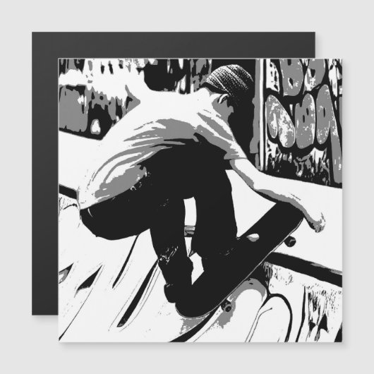 Hitting the Ramp - Skateboarder (Voorkant / Achterkant)