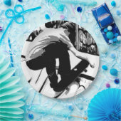 Hitting the Ramp - Skateboarder Papieren Bordje (Feest)